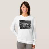 Eskimomädchen-tragende Pelz-Kleidung Alaska T-Shirt (Vorne ganz)