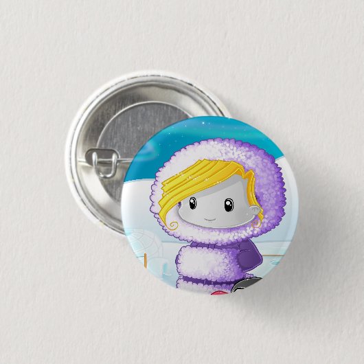 Eskimopo-Knopf Button (Vorne & Hinten)