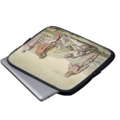 Eskimos, 1817 (Farbstich) Laptopschutzhülle (Vorne Knopf)