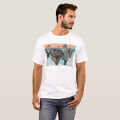 Eskimos, die Walfang-Boot starten T-Shirt (Vorne ganz)