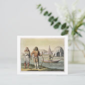 Eskimos in Hudson Bay von 'Le Costume Ancien et Postkarte (Stehend Vorderseite)