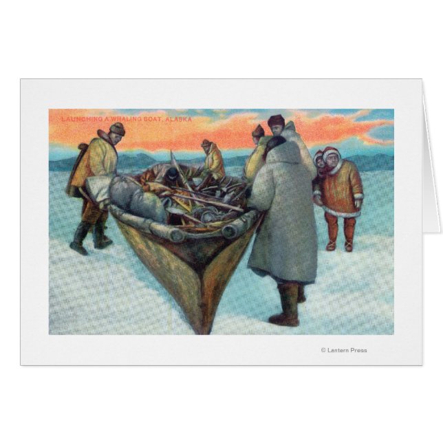 Eskimos starten Whalbootfahren (Vorderseite (Horizontal))