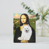 Eskimospitz 1 - Mona Lisa Postkarte (Stehend Vorderseite)