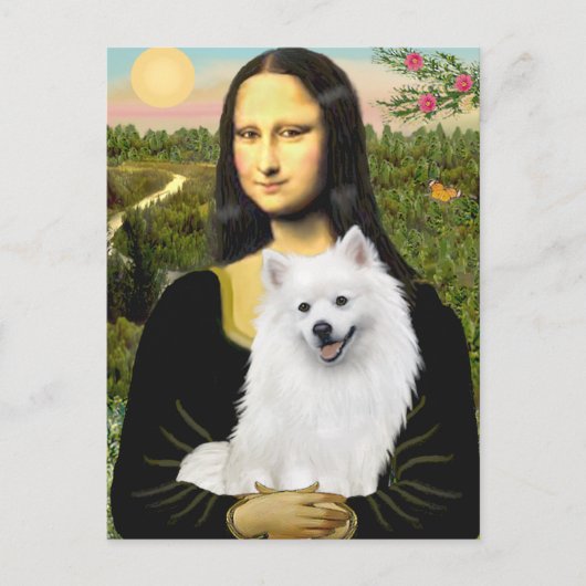 Eskimospitz 1 - Mona Lisa Postkarte (Vorderseite)