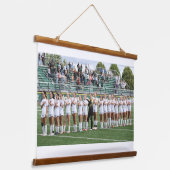 Esko Soccer Team Tapestry Wandteppich Mit Holzrahmen (Gewinkelt)