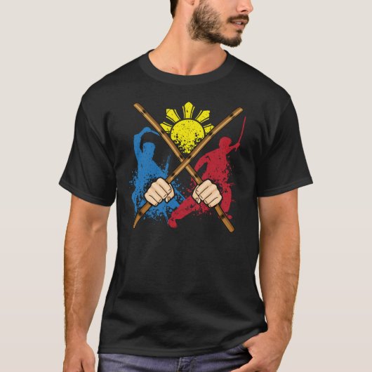 Eskrima Arni Kali Martial Art Gift T Shirt (Vorderseite)