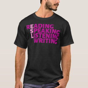 ESL 4 Skills Design PinkPink T-Shirt