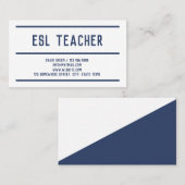 ESL Englisch Visitenkarte (Vorne/Hinten)