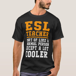 ESL-Lehrer definiert Englischlehrer T-Shirt