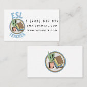 ESL Lehrer Englisch Sprachlehrer Einfache Spaß Visitenkarte (Vorne/Hinten)