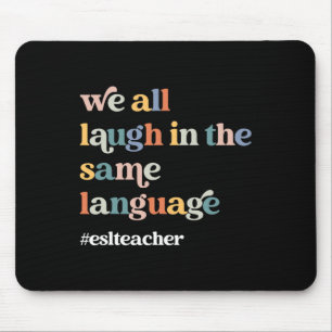 ESL Lehrer ESOL Student Niedlich zurück zur Schule Mousepad