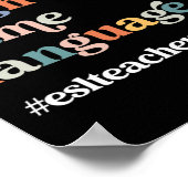 ESL Lehrer ESOL Student Niedlich zurück zur Schule Poster (Ecke)