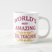 ESL-Lehrer Jumbo-Tasse (Rechts)