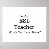 ESL-Lehrer Poster (Vorne)