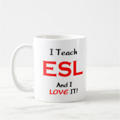 esl teach & love kaffeetasse (Links)