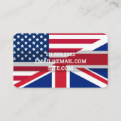 Esl Teacher Custom Foto QR Visitenkarte (Rückseite)