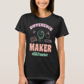 ESL Teachers Difference Maker ESLTeacher Back To S T-Shirt (Vorderseite)