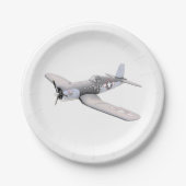 ESM F-4U-Korsair-Flugzeug Pappteller (Vorderseite)