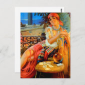 Esme, Vintage Wahrsagerin Postkarte (Vorne/Hinten)