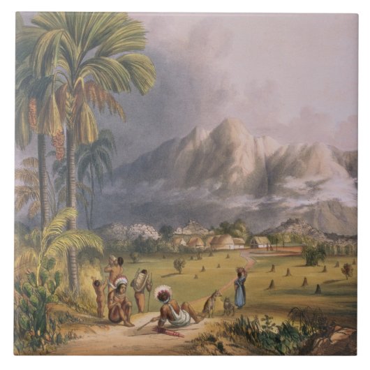 Esmeralda, auf dem Orinoco, Standort von einem Fliese (Vorderseite)