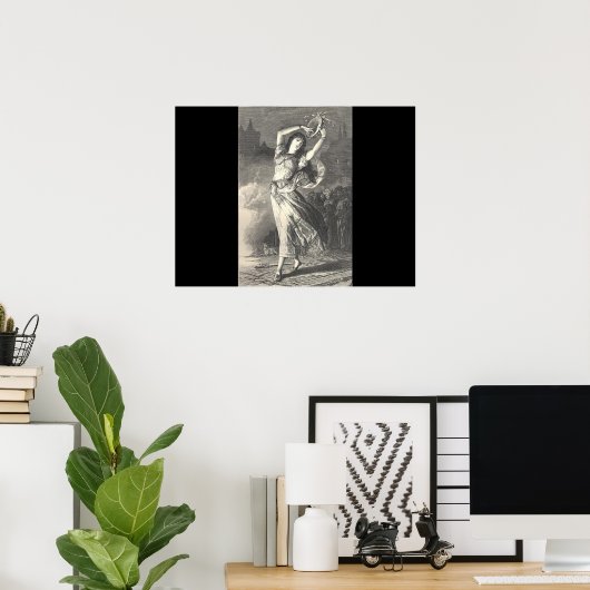 Esmeralda Illustration Poster (Heimbüro)