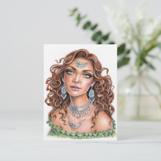 Esmeralda Postkarte (Stehend Vorderseite)