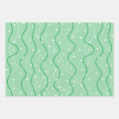 Esmeralda St. Patrick's Day Sweet Green Set von 3 Geschenkpapier Set (Vorderseite 3)