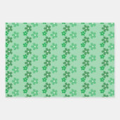 Esmeralda St. Patrick's Day Sweet Green Set von 3 Geschenkpapier Set (Vorderseite)