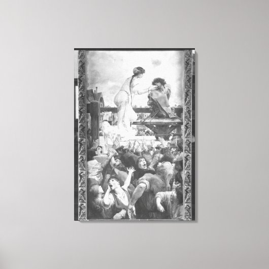 Esmeralda und Quasimodo, 1905 Leinwanddruck (Vorderseite)