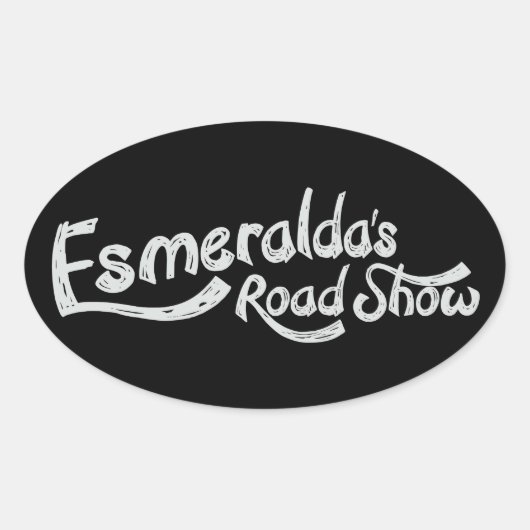 Esmeraldas Roadshow Offiziell Oval Sticker (Vorderseite)