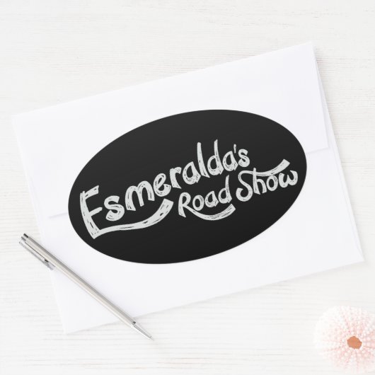 Esmeraldas Roadshow Offiziell Oval Sticker (Umschlag)