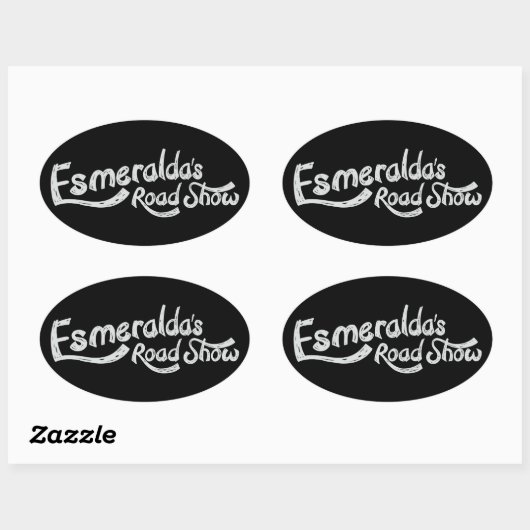 Esmeraldas Roadshow Offiziell Oval Sticker (Blatt)