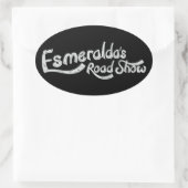 Esmeraldas Roadshow Offiziell Oval Sticker (Tasche)