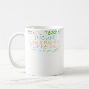 Esol-Lehrer Substantiv Wie ein regulärer Lehrer, n Kaffeetasse