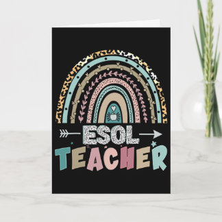 Esol-Team Lehrer und Schüler zurück zur Schule Karte