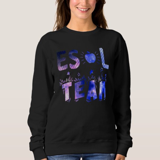 Esol-Team und Studentengalaxie Sweatshirt (Vorderseite)