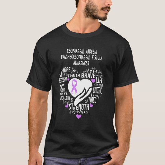 Esophageal Atresia Tracheesophageal Fistula Aware T-Shirt (Vorderseite)