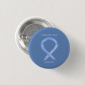 Esophageal Cancer Awareness Ribbon Custom Art Butt Button (Vorne & Hinten)