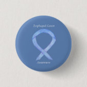 Esophageal Cancer Awareness Ribbon Custom Art Butt Button (Vorderseite)