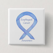 Esophageal Cancer Awareness Ribbon Custom Art Butt Button (Vorderseite)