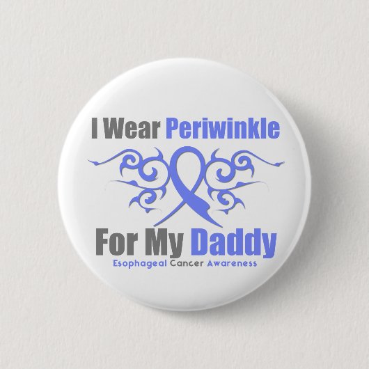 Esophageal Cancer Periwinkle Ribbon Daddy Button (Vorderseite)