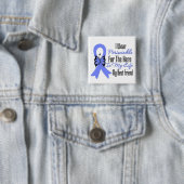 Esophageal Cancer Ribbon Hero Mein bester Freund Button (Beispiel)