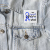 Esophageal Cancer Ribbon Hero Mein Mann Button (Beispiel)