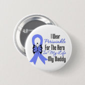 Esophageal Cancer Ribbon Hero My Daddy Button (Vorne & Hinten)
