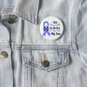 Esophageal Cancer Ribbon Hero My Son Button (Beispiel)
