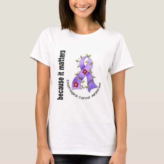Esophageal Krebs-Blumen-Band 3 T-Shirt (Vorderseite)