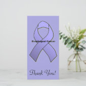 Esophageal Krebs Dankeskarte (Stehend Vorderseite)