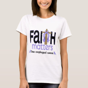 Esophageal Krebs-Glauben-Angelegenheits-Kreuz 1 T-Shirt