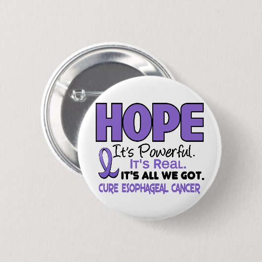 Esophageal Krebs HOFFNUNG 1 Button (Vorne & Hinten)