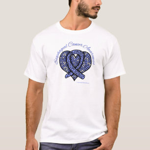 Esophageal Krebs-Mosaik-Herz-Band T-Shirt